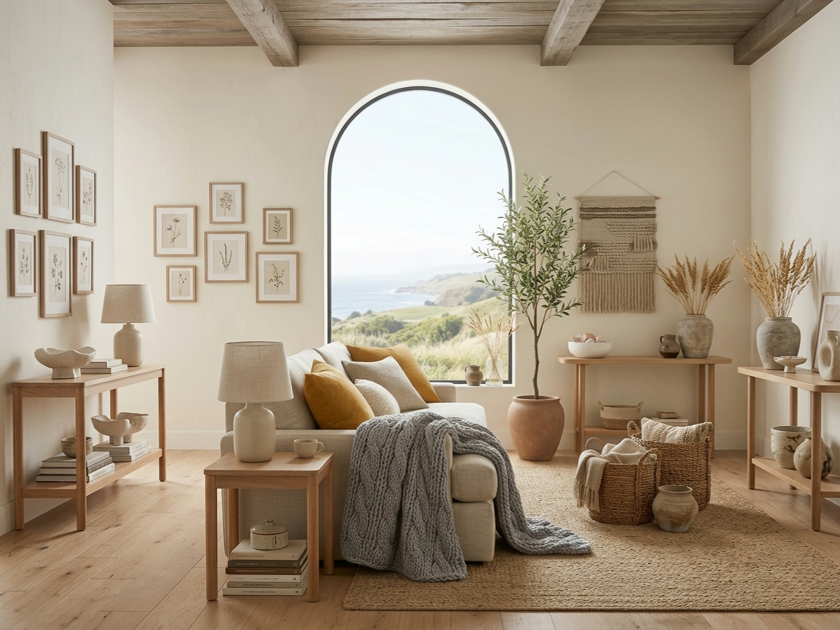 Cozy Modern Organic Living Room Ideas